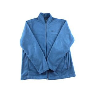 Oakley Men's Blue Fleece Zip Up Jacket Size L G Activewear